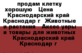 продам клетку хорошую › Цена ­ 4 000 - Краснодарский край, Краснодар г. Животные и растения » Аксесcуары и товары для животных   . Краснодарский край,Краснодар г.